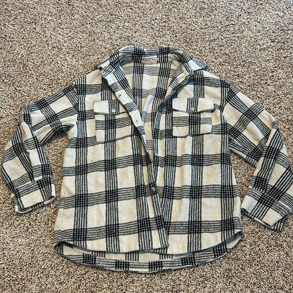 Bailey Rose Button Up Shacket - Picture 1 of 4